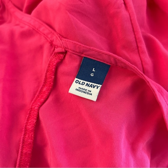 ❤️ Old Navy Vibrant Pink Jumpsuit L NWT - Picture 5 of 13